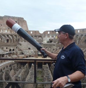 Ron paints the Colosseum